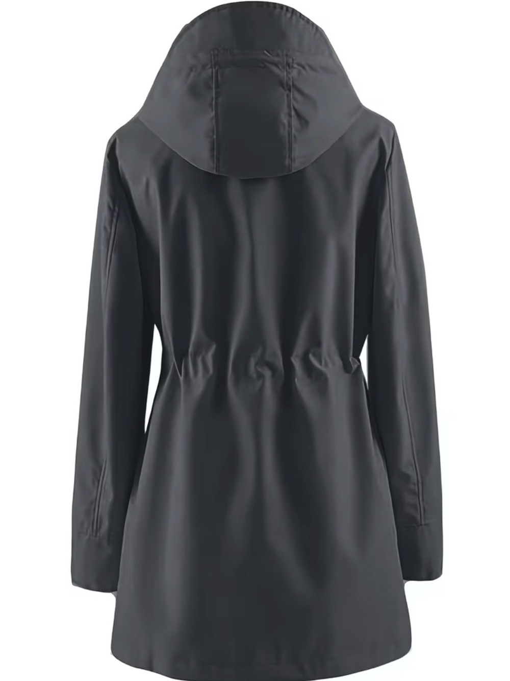 Women's Lightweight Hooded Drawstring Waist Outdoor Jacket - Picture 3 of 12